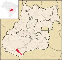 Location in Goiás state