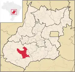 Location in Goiás state
