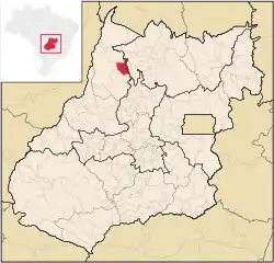 Location in Goiás state