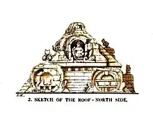 North roof of Gop Surya temple, Gujarat, c. late 6th / early 7th century