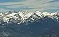 West aspect of Lippincott Mountain (right of center), from Moro Rock