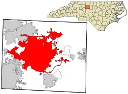 Location in Guilford County and North Carolina