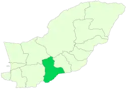 Location of Aliabad County in&nbsp;Golestan&nbsp;province