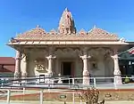 A picture of the Gurjar Hindu temple in the Ifield area of Crawley