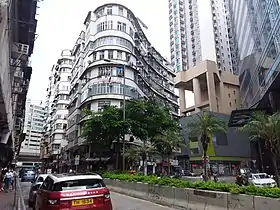 The architecture fuses with modern elements.