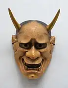 hannya (Chūnari) mask at the Tokyo National Museum. Edo period, 1600s or 1700s.