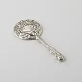 Hand mirror; 1906; height: 20.7 cm, weight: 88 g; Rijksmuseum (Amsterdam, the Netherlands)
