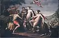The judgment of Paris, oil on canvas, Hans von Aachen, 1588