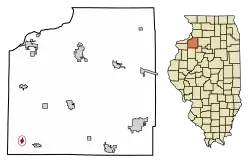 Location of Alpha in Henry County, Illinois.