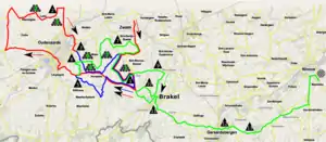 Final 140 km of the race