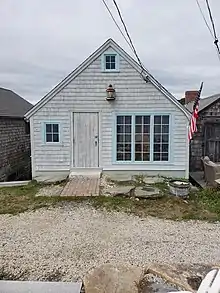 An historic fish house located in Little Boar's Head Historic District