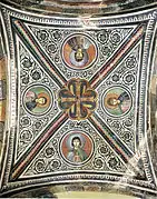 Fresco of the interior depicting martyrs