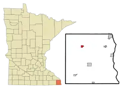 Location of Houston, Minnesota