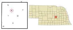 Location of Elba, Nebraska