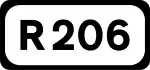R206 road shield}}