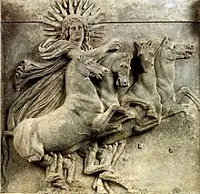 Helios in his chariot, early 4th century BC, Temple of Athena, Ilion