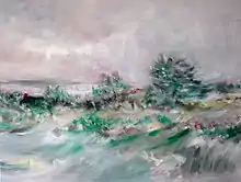 Ingo Kühl Haus am Watt, 2015, Oil on canvas 150 × 200 cm