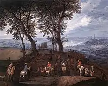 Image 30Jan Brueghel (I) - Travellers on the Way, second half of 16th Century (from History of road transport)