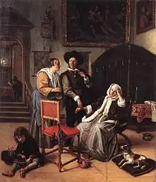 Steen painting The Doctor's Visit