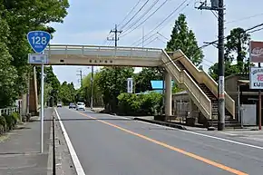 Japan National Route 128 in Kaneda,Chosei village,Chiba Prefecture.JPG