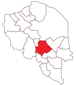 Location of Jiroft County in Kerman province
