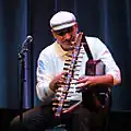 A simsimiyya being played by Hassan aka Mohsen El 'Ashry of El Tanbura.