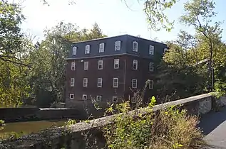 The Kingston Mill (1888), built to replace one built in 1755, from the Kingston Bridge
