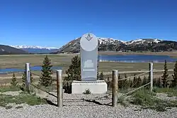 The Kokomo historical marker along State Highway 91