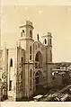 Historic photo of Santa Clara Cathedral in the 1950s.