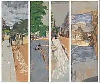 Streets of Paris decorative panels. First series, Passy (1908)