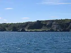 Long Quarry Point from the sea