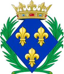 Coat of arms of a princess of France