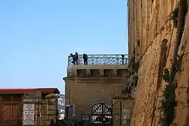 Original entrance to the battery