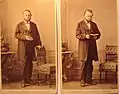 Man with book, Stuttgart, circa 1890s; photo by Friedrich Brandseph [de]