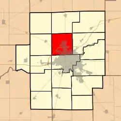 Location in Macon County