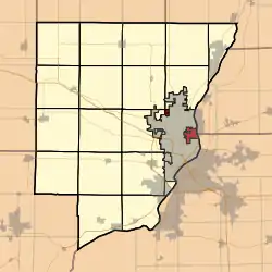 Location in Peoria County