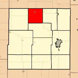 Location in Bourbon County