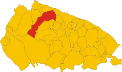 Bitonto within the Province of Bari