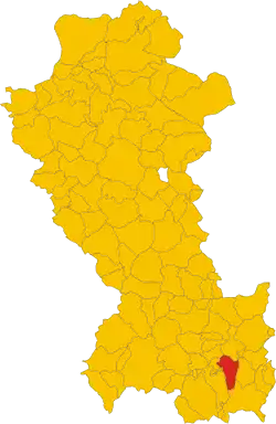 Francavilla within the Province of Potenza