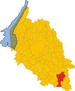 Legnago within the Province of Verona