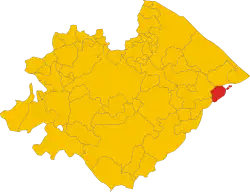 Monte Porzio within the Province of Pesaro-Urbino