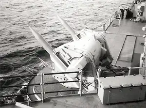 RIM-24 Tartar launcher on Chicago, 1970