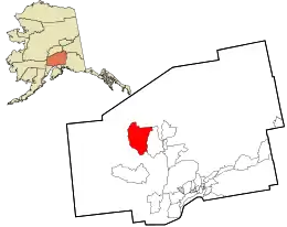 Location in Matanuska-Susitna Borough and the state of Alaska