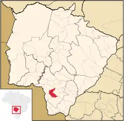 Location in Mato Grosso do Sul state