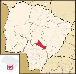 Location in Mato Grosso do Sul state
