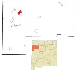 Location of Brimhall Nizhoni, New Mexico