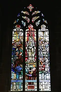 Memorial to William Newton by Alfred Fisher of Chapel Studio 1996