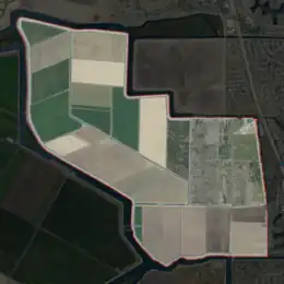 Aerial image of an island.