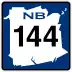 Route 144 marker
