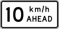 (TW-1B3(10) Road works speed limit ahead - 10&nbsp;km/h